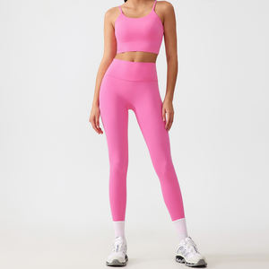 Ensembles de sport pour femmes de haute qualité, respirants et légers, avec soutien-gorge de sport et leggings à taille élastique, extensibles dans les quatre sens, pour le yoga - Product Image 6