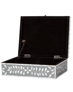 Handcrafted Mother of Pearl Mosaic Inlay Jewelry Storage <b>Box</b> Decorative Design <b>Trinket</b> Keepsake Organizer Gift <b>Box</b> for Home Deco - Product Image 3