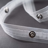 Ruban transparent réglable pour rideaux à plis ondulés, espacement 4-1/4 pouces, pour mariage, baptême, Bar Mitzvah, en matériau PP, design contemporain