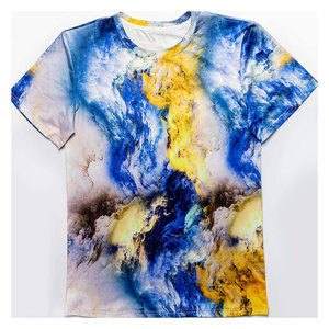 T-shirts en tricot sublimés de dernière génération, style formel, couleur personnalisée, t-shirt pour homme en polyester et coton respirant et écologique - Product Image 5