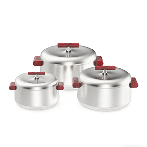 Cazuelas Metálicas para Alimentos con Diseño Innovador y Asa de Madera, Plato para Servir Alimentos de Primera Calidad, de Proveedor Mayorista Indio - Product Image 1