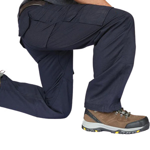 Navy Blue <b>Cargo</b> <b>Work</b> <b>Pants</b> Multi Pocket Utility Trousers Durable Industrial Wear - Product Image 5