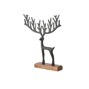 Luxury <b>Gold</b> Aluminum Reindeer Sculpture Modern Metal Deer Figurine For Tabletop Christmas Decoration Wholesale Minimalist <b>Statue</b> - Product Image 3