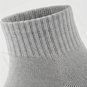 Knee High <b>Socks</b> Solid Gray 100 Cotton Breathable Knitted Casual Daily Wear Adult Autumn Standard Thickness - Product Image 4