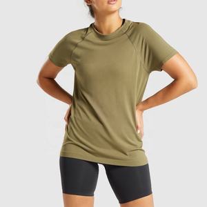 Camiseta Deportiva de Algodón para Mujer al por Mayor, Ropa de Yoga Personalizada, Ropa Deportiva para Gimnasio, Proveedor de Fábrica OEM ODM - Product Image 2