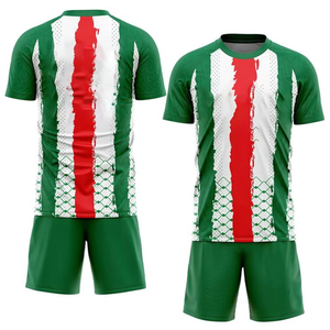 Uniforme de Fútbol Personalizado para Hombre, Conjunto de Camiseta y Pantalones Cortos Deportivos, Diseño por Sublimación, Precio al por Mayor OEM - Product Image 4