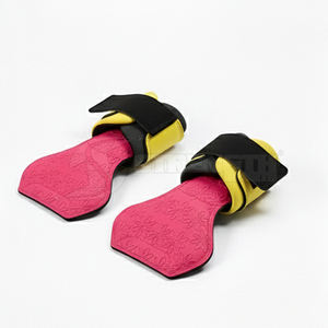 Agarraderas ajustables para levantamiento de pesas con diseño acolchado para levantamiento pesado y press de banca - Product Image 6