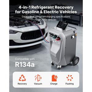 Macchina di Recupero Refrigerante R134a Completamente Automatica, Precisione 98,5%, Schermo Touch da 10,1 Pollici per Riparazione Auto e Recupero AC - Product Image 2