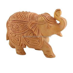 ราชสถานสถานตกแต่งบ้านตั้งโต๊ะงานฝีมือรูปปั้นช้างอินเดีย - Product Image 6