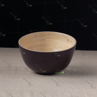 Bols jetables multi-usages en bambou classiques et écologiques, taille D12H6, pour les fêtes et le service de nourriture