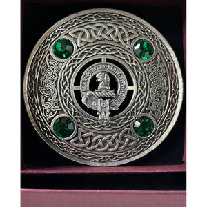 Broche à motif écossais Clan Crest pour tenue Highland, broche gravée, tartan traditionnel de haute qualité pour kilt - Product Image 6