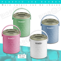 BIGBOY-contenedor de alimentos colorido de doble pared, termo de plástico aislado al vacío, frasco de comida, cubeta de hielo