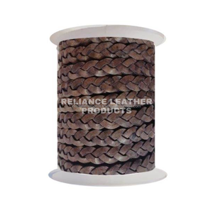 Best Selling Trendy <b>Grey</b> 3 Ply Flat Braided Leather Cord,2mm,3mm,4mm,5mm,antique vintage finish string,DIY Jewelry,custom,charms - Product Image 6