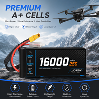 Batterie LiPo JOTEN 16000mAh 6S 22.2V 25C à décharge élevée pour pulvérisateur agricole, drone UAV XT90, fournisseur OEM ODM en gros