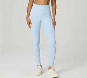 Leggings Deportivos de Cintura Alta, Tejido Geométrico, Spandex Ecológico, Elásticos, Transpirables, Suaves y de Compresión para Mujer - Product Image 2