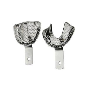 Bandejas de Impresión Dental de Acero Inoxidable, Soporte para Dientes Superiores/Inferiores, Uso Dental Profesional, Reutilizables - Product Image 4