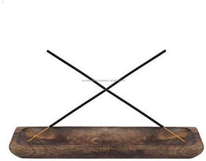 El soporte decorativo de madera para varitas de incienso mejora tu espacio con aromas relajantes disponibles a granel - Product Image 6