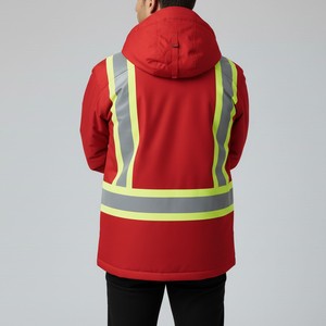 เสื้อแจ็คเก็ตสะท้อนแสงแบบมืออาชีพ กันน้ำ กันลม สำหรับงานอุตสาหกรรม - Product Image 4