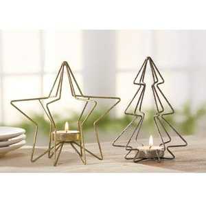 Juego de Portavelas Triangulares de Metal Modernos, Centro de Mesa Decorativo para Decoración de Mesa - Product Image 2
