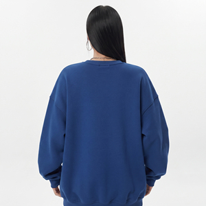 Sweat-shirt à épaules tombantes en molleton de coton 100% de haute qualité, 380 GSM, coupe oversize, pour l'hiver, en French Terry épais - Product Image 2