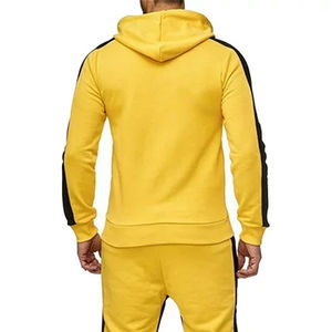 Écusson de broderie personnalisé vieilli Vêtements de rue d'hiver pour hommes Ensemble de sweat à capuche et de pantalons de survêtement délavés au soleil avec pierre délavée à l'acide - Product Image 6