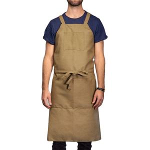 Venta al por mayor de mezclilla de algodón personalizado impermeable Camping servidor parrilla artista camarero uniforme de las mujeres delantal con logotipo personalizado - Product Image 1