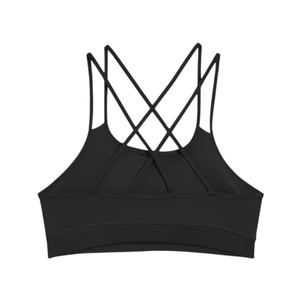 Women's <b>Cross</b> Back High Support Breathable Quick Dry Sports Bra Workout Yoga Gym Crop <b>Top</b> with Front Custom Logo OEM ODM - Product Image 6
