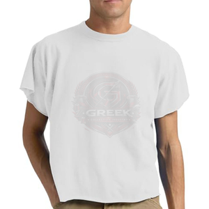 Camisetas Extra Grandes para Hombre, de Algodón Suave, Grueso, Transpirable, de Secado Rápido, Bordadas, Sólidas, de Manga Corta, Estilo Urbano, Casual, Corte Holgado - Product Image 3