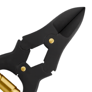 Mycotic Toe Nail Nipper 6 Inch Double Action Black with Gold Spring Stainless Steel <b>Thick</b> Nail Cutter Podiatry Foot Care Tool - Product Image 4