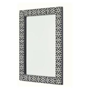 Espejo Decorativo Geométrico Floral con Incrustaciones de Hueso Azul Hecho a Mano para Montar en la Pared, Ideal para Pasillo, Sala de Estar, Dormitorio o Entrada - Product Image 5