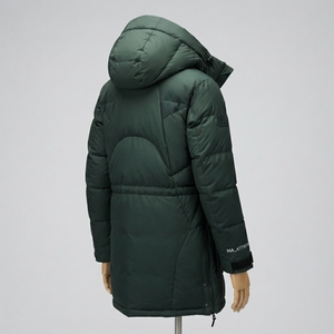 Veste d'hiver matelassée à capuche pour homme, vert foncé, multi-poches, fermeture éclair intégrale, isolée, décontractée, longue, pour l'extérieur - Product Image 2