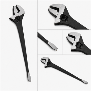 Clé à molette réglable robuste en acier au carbone, tournevis multifonction, outil de levier pour l'automobile, la plomberie, l'atelier, le bricolage et les outils professionnels - Product Image 2
