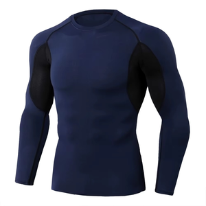 OEM ODM Rashguard Unisexe à Manches Longues Personnalisé Imprimé MMA Respirant Séchage Rapide 220g Polyester Spandex Fusion Sans Couture - Product Image 3