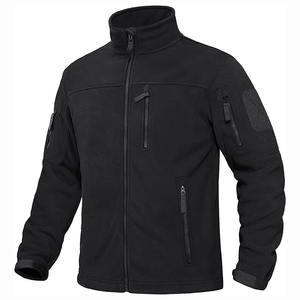 Veste polaire décontractée pour homme à col montant, entièrement zippée, chaude pour l'automne, imperméable, réversible, coupe-vent, pour usage extérieur, service OEM - Product Image 2