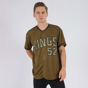Camiseta de Béisbol Personalizada OEM Barata, a la Moda, con Talla Personalizada, Logotipo Personalizado, Impresión por Sublimación, de Secado Rápido - Product Image 3