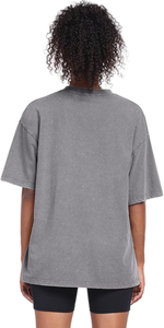 Camisetas Oversize de Moda para Mujer, Estilo Vintage con Lavado Ácido, Camiseta de Algodón Casual Holgada Tipo Boyfriend para Adolescentes, Básica Estilo Grunge - Product Image 6