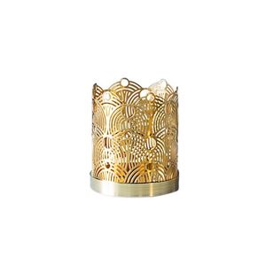 ชุดที่วางเทียนทรงกระบอกเหล็กหรูหรา ลายซันเบิร์สต์ สำหรับตกแต่งบ้าน - Product Image 1