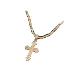 Religious Small Cross <b>Pendant</b> Men Women <b>Gold</b> Plated Charm <b>Pendant</b> Golden Sterling Cross Charms for Jewelry Making - Product Image 2