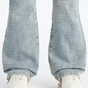 Pantalon en jean décontracté style urbain avec poches, vente en gros de vêtements à prix abordable, pantalon pour garçons avec logo personnalisable, collection 2026 - Product Image 5