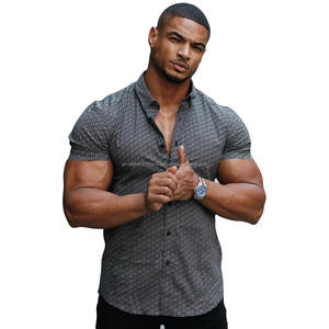 <b>Design</b> Custom Print Button Shirt Short Sleeve Printed Hawaiian Casual Shirts for Men - Product Image 1