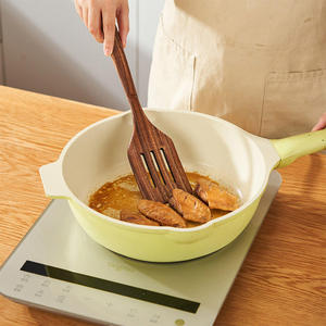 Juego de Utensilios de Cocina de Madera de Teca, Cucharas, Espátulas, Colador, Aptos para Lavavajillas, Herramientas de Cocina Ecológicas - Product Image 2