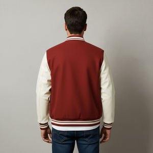 Veste universitaire d'hiver personnalisée de haute qualité pour hommes, style Letterman, col montant, écologique, vente en gros - Product Image 3
