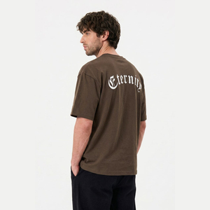 Blank 220GSM Heavy Weight Tshirt Oversize 100% Cotton Plus Size T Shirts For Men Custom Logo Print Street Wear Drop shoulder - Product Image 3