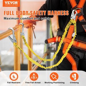Cordón de Seguridad de 38 mm con Protección Contra Caídas de 6 pies (1,83 m), 2 Ganchos de Acero Aleado, Cinturón de Seguridad Retráctil para Uso en Interiores y Exteriores - Product Image 2