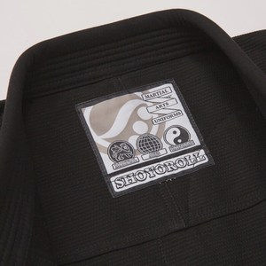 Kimono brésilien noir BJJ Gi Jiu Jitsu, uniforme 100% coton respirant, logo personnalisé, 440g, qualité supérieure, unisexe, Shoyorol Batch # 105 - Product Image 3