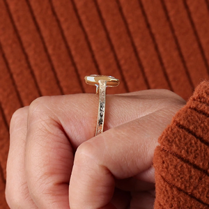 3 Carat Oval Lab Diamond Engagement <b>Ring</b> _ Yellow <b>Gold</b> Milgrain Bezel <b>Set</b> - Product Image 4
