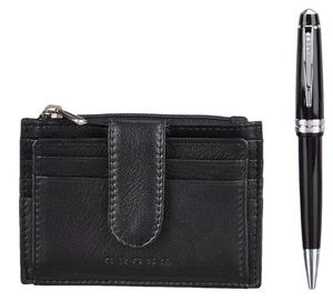 ชุดของขวัญปากกาลูกลื่นสีดำ Cross Bailey พร้อมซองใส่บัตรหนังสีดำ อุปกรณ์เขียนที่หรูหราและเหมาะสำหรับเป็นของขวัญองค์กร - Product Image 1