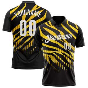 เสื้อโปโลทีมสั่งทำ ผ้าปิเก้โพลีเอสเตอร์ 100% ป้องกันรังสียูวี พิมพ์ลายแบบซับลิเมชั่น เสื้อกีฬา รับผลิตเสื้อผ้ากีฬา ขายส่ง - Product Image 1