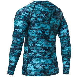 Customize Your Own Logo Silk Screen Printed 180g Short Sleeve Breathable Spandex/Polyester MMA BJJ <b>Compression</b> Rash Guard <b>Custom</b> - Product Image 2