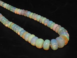 Opal etíope Multi Flashy Fire Smooth Roundel Bead 16 pulgadas Strand 3-9MM piedra suelta hecha a mano para la fabricación de joyas piedra Natural - Product Image 3